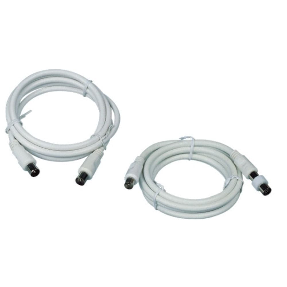 PROLUNGA TV SPINA/PRESA  9,5MM L 10M-ADATTATORE SP/SP INCLUSO BIANCA - 1