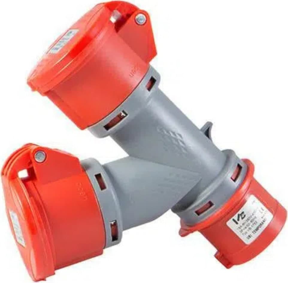 ADATTATORE MULTIPLO A 2 USCITE 16A 3P+T 400V IP44