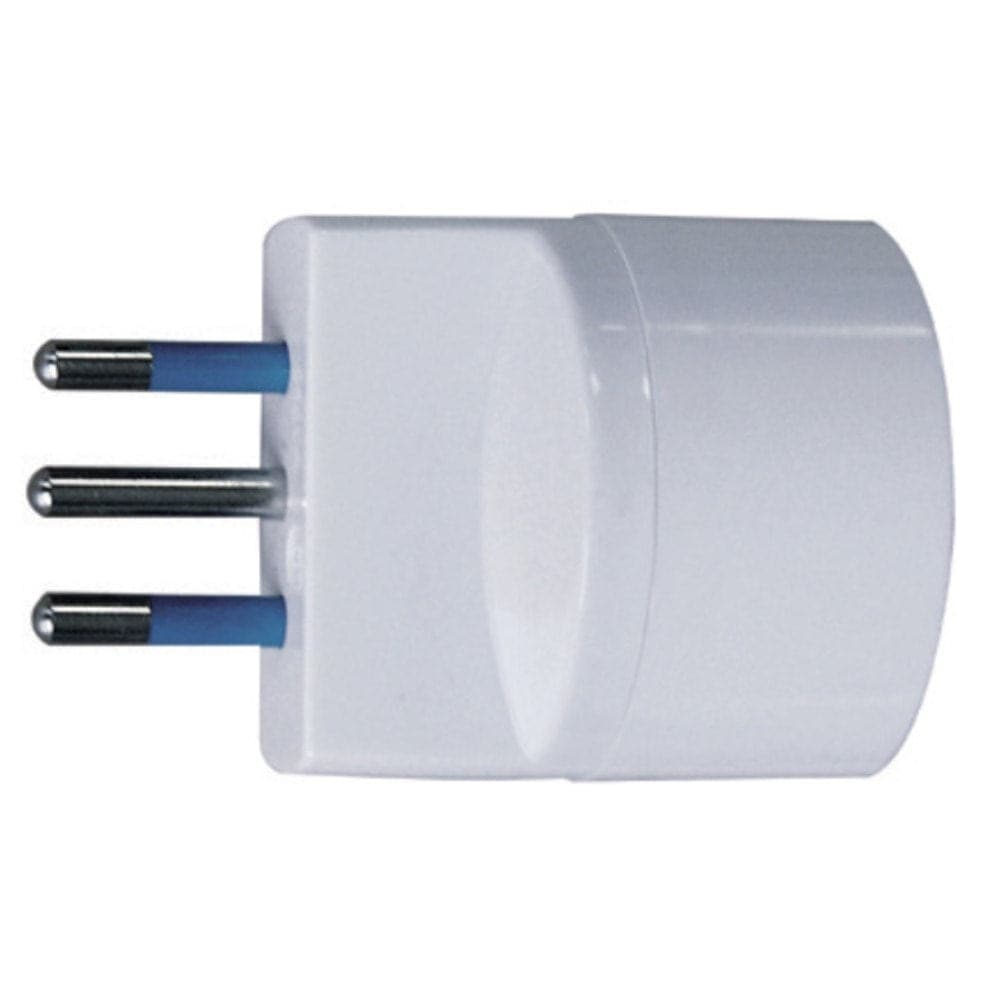 ADATTATORE SPINA 10A 2P+T PRESA STANDARD TEDESCO IMQ BIANCO SFUSO