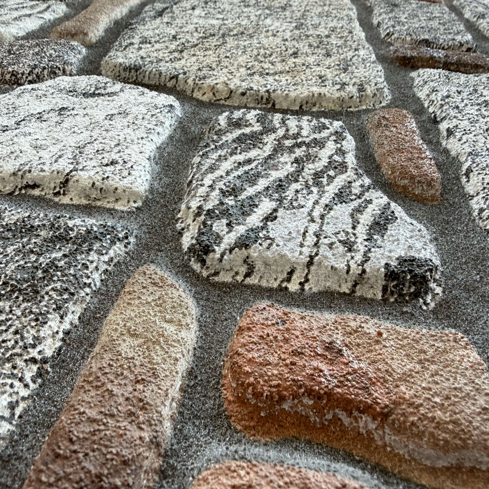 CAPPOTTO esterno - interno isolante in STYROFOAM 3D sp.2cm (120x50cm) con sabbiatura e malta Roccia e brick in Pannelli a muro 3D Eternal Parquet - Ariano Irpino, commercioVirtuoso.it