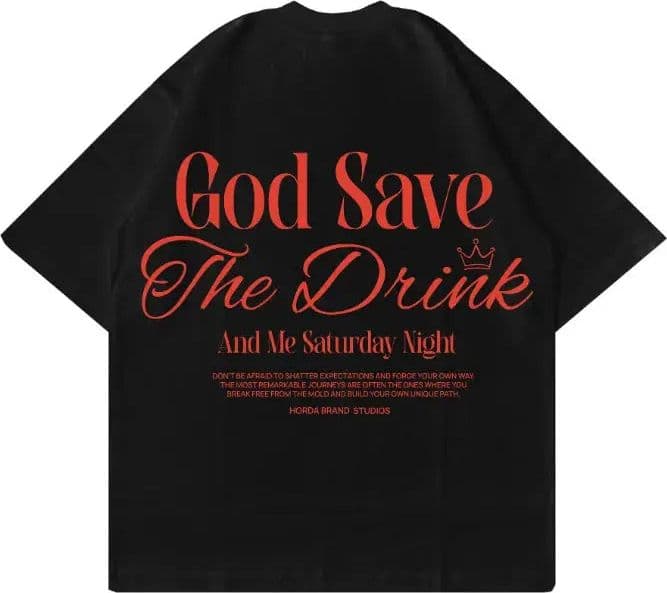 T-Shirt Nera 100% Cotone Made in Italy Save Me in T-shirt HORDA BRAND - Foiano Della Chiana, commercioVirtuoso.it