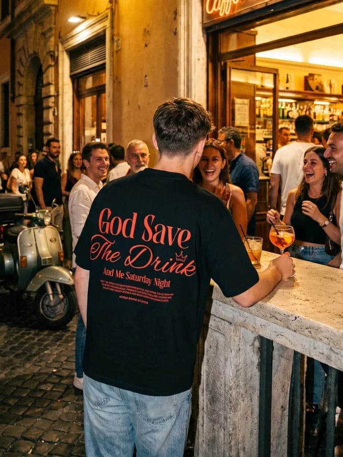 T-Shirt Nera 100% Cotone Made in Italy Save Me in T-shirt HORDA BRAND - Foiano Della Chiana, commercioVirtuoso.it