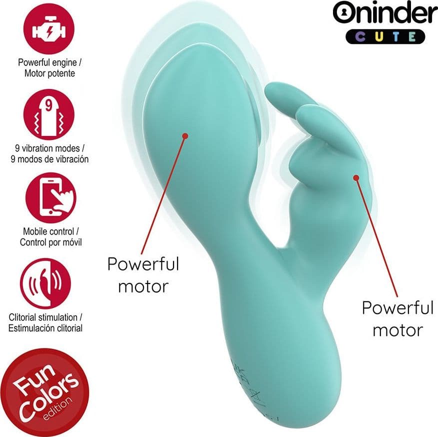 Vibratore Clotorideo Punto G Love Bunny Con App Gratuita In Tutto Il Mondo ONINDER CUTE - 7