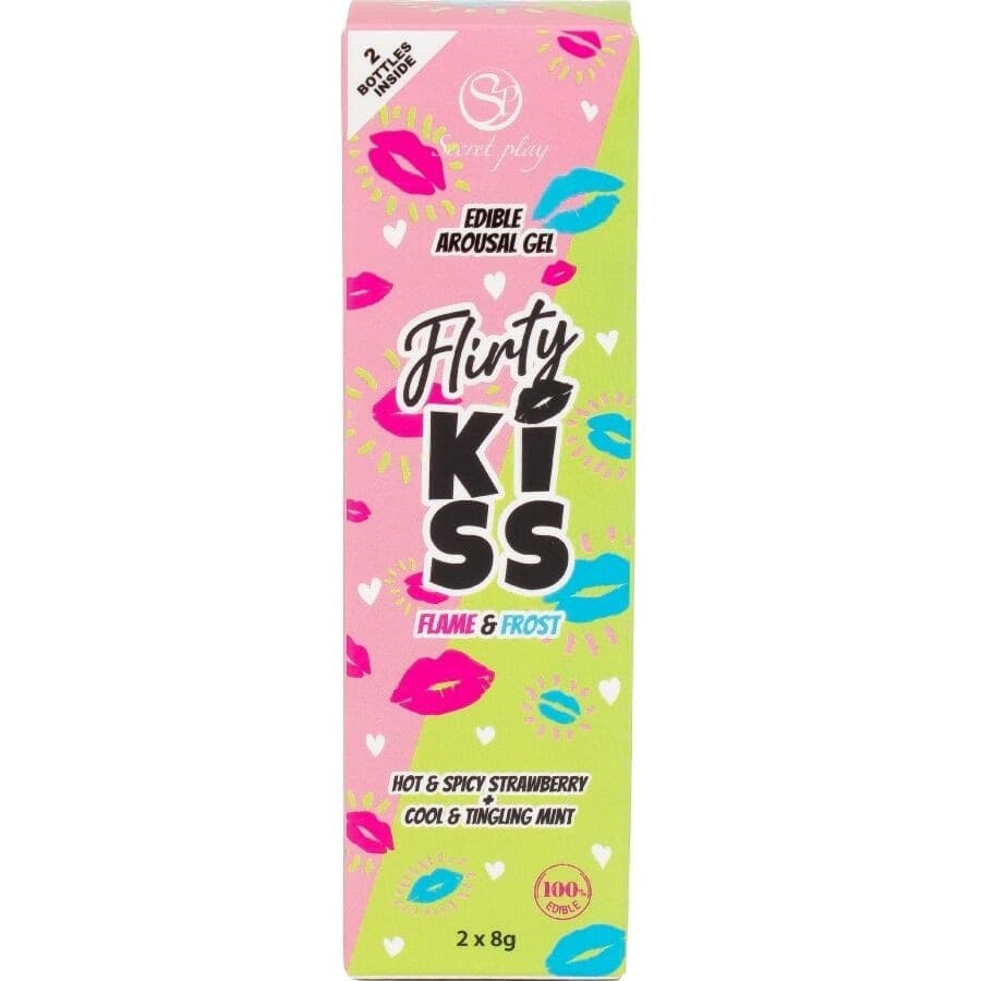 Gel Per Baci Civatrici Con Effetti Sessuali Orali Alla Fragola E Menta Conf da 2 SECRETPLAY - 5