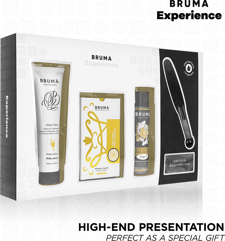 BRUMA XPERIENCE - KIT VIBRO-ORGASMICA PINA COLADA DOLCE TENTAZIONE in Ammorbidente liquido Desideria Shop - Latina, commercioVirtuoso.it