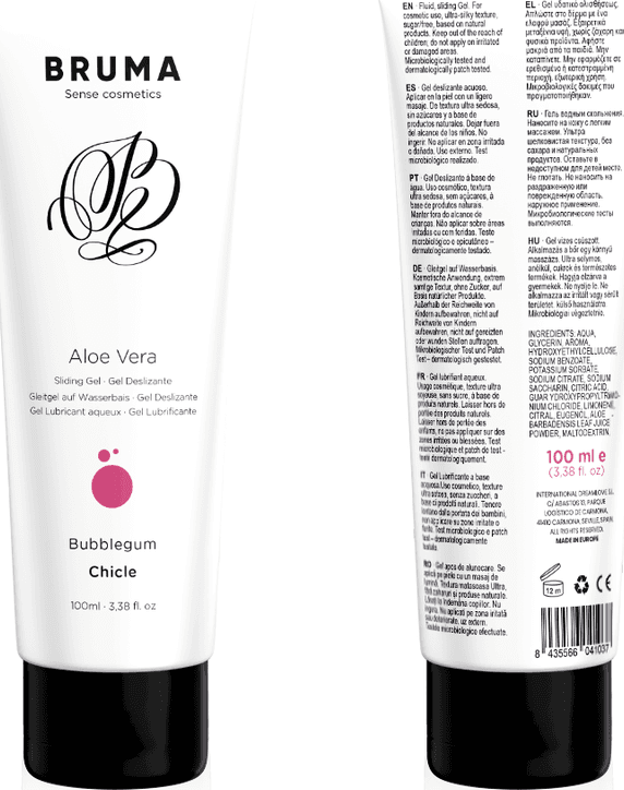 BRUMA - GEL SCORREVOLE ALOE VERA GUSTO BUBBLEGUM 100 ML in prodotto Desideria Shop - Latina, commercioVirtuoso.it