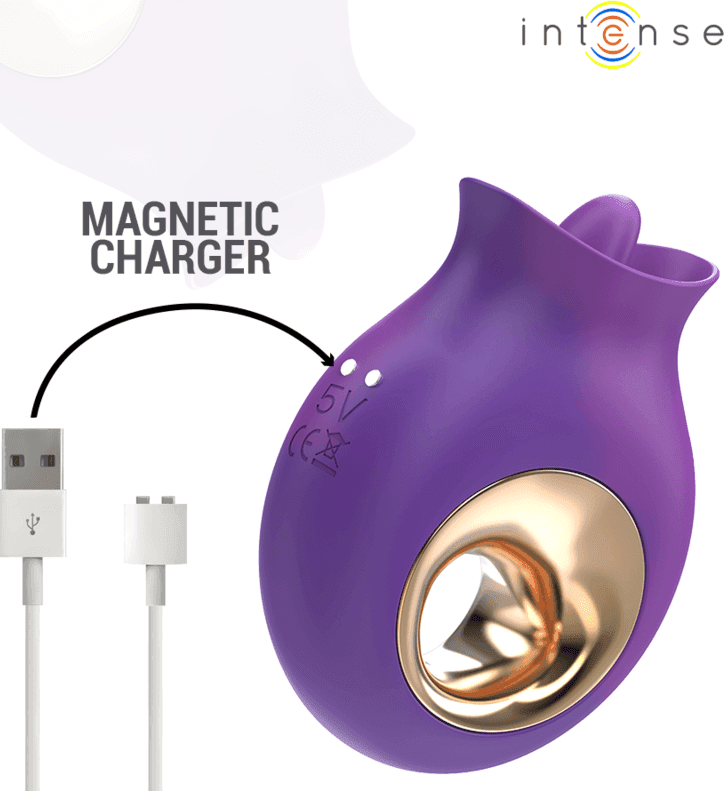 INTENSE - STIMOLATORE CLITORIDEO TULI 9 VIBRAZIONI E 9 OSCILLAZIONI VIOLA in Vibratori G-Spot Desideria Shop - Latina, commercioVirtuoso.it