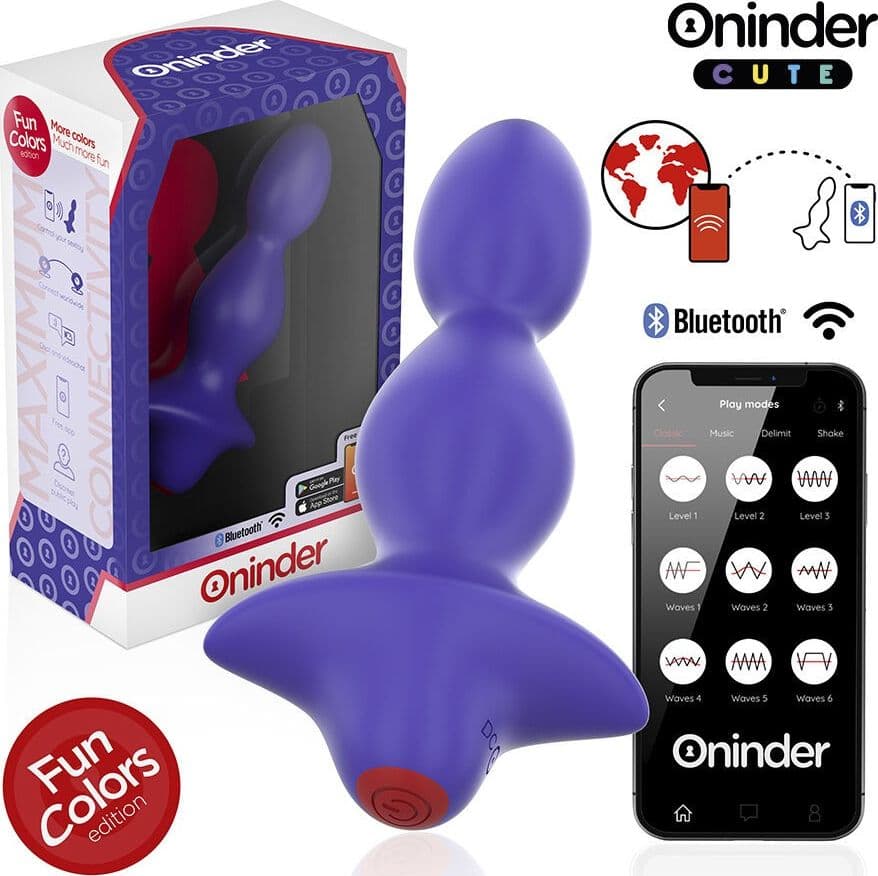 ONINDER CUTE - DILATATORE ANALE VIBRANTE LOVE BUTT - APP GRATUITA IN TUTTO IL MONDO - 7