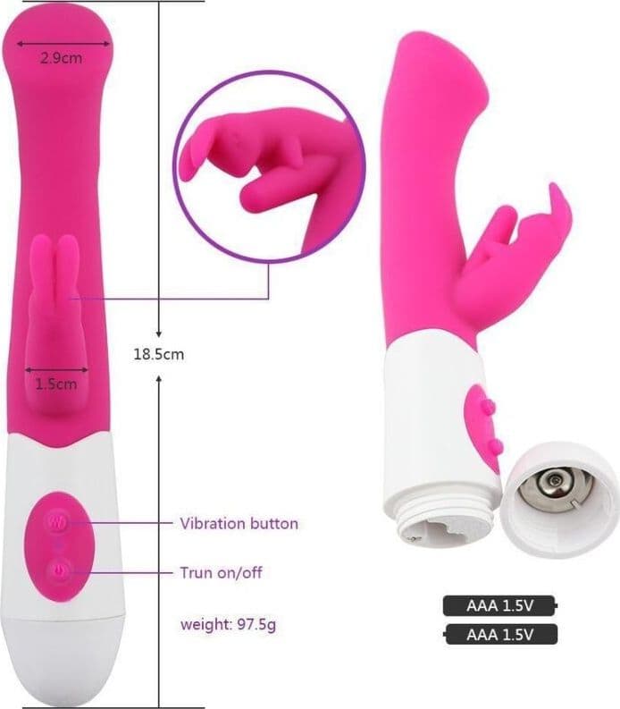 ARMONY T G SPOT 10 VELOCITÀ ROSA- VIBRATORE E STIMOLATORE RABBI - 3