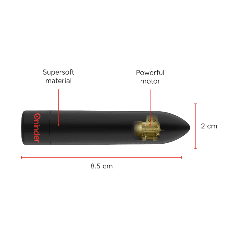 ONINDER - BERLIN VIBRATORE BULLET NERO 9 MODALITÀ 8,5 X 2 CM - APP GRATUITA in Vibratori proiettile e ovuli vibranti Desideria Shop - Latina, commercioVirtuoso.it