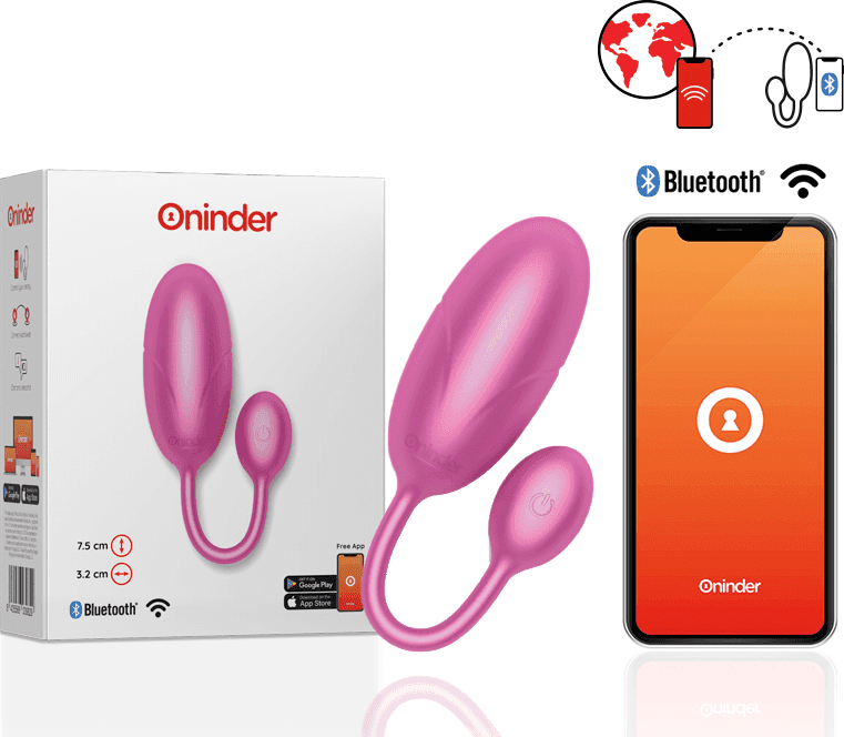 ONINDER - UOVO VIBRANTE TOKYO ROSA 7,5 X 3,2 CM APP GRATUITA in Cesti regalo con cioccolato Desideria Shop - Latina, commercioVirtuoso.it
