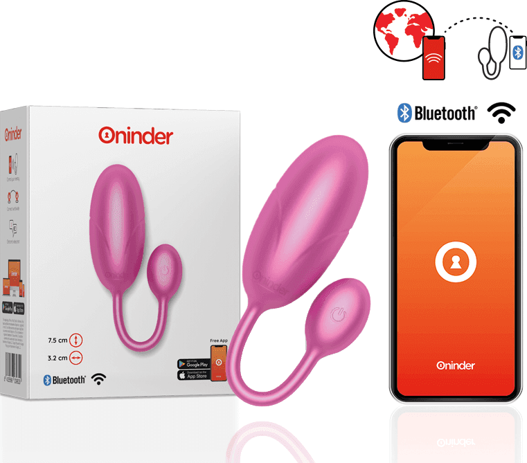 ONINDER - UOVO VIBRANTE TOKYO ROSA 7,5 X 3,2 CM APP GRATUITA in Cesti regalo con cioccolato Desideria Shop - Latina, commercioVirtuoso.it