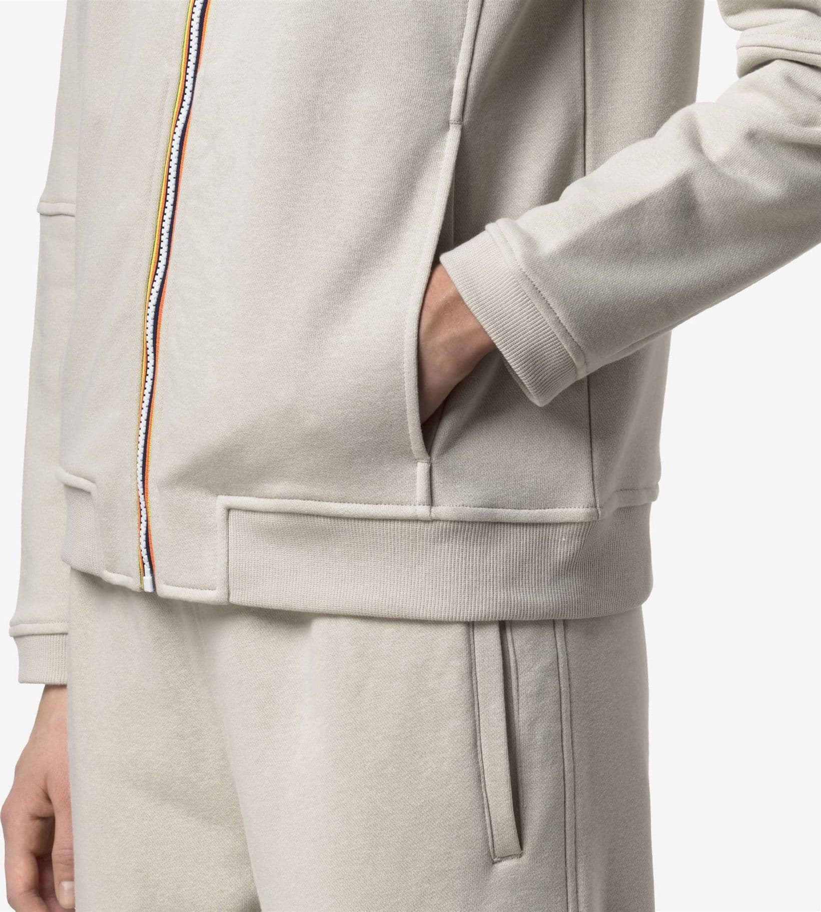K-Way Prosper Felpa Unisex con Cappuccio Full Zip Poly Cotton K1126HW beige in Felpe con cappuccio Broadway Red - Barletta, commercioVirtuoso.it