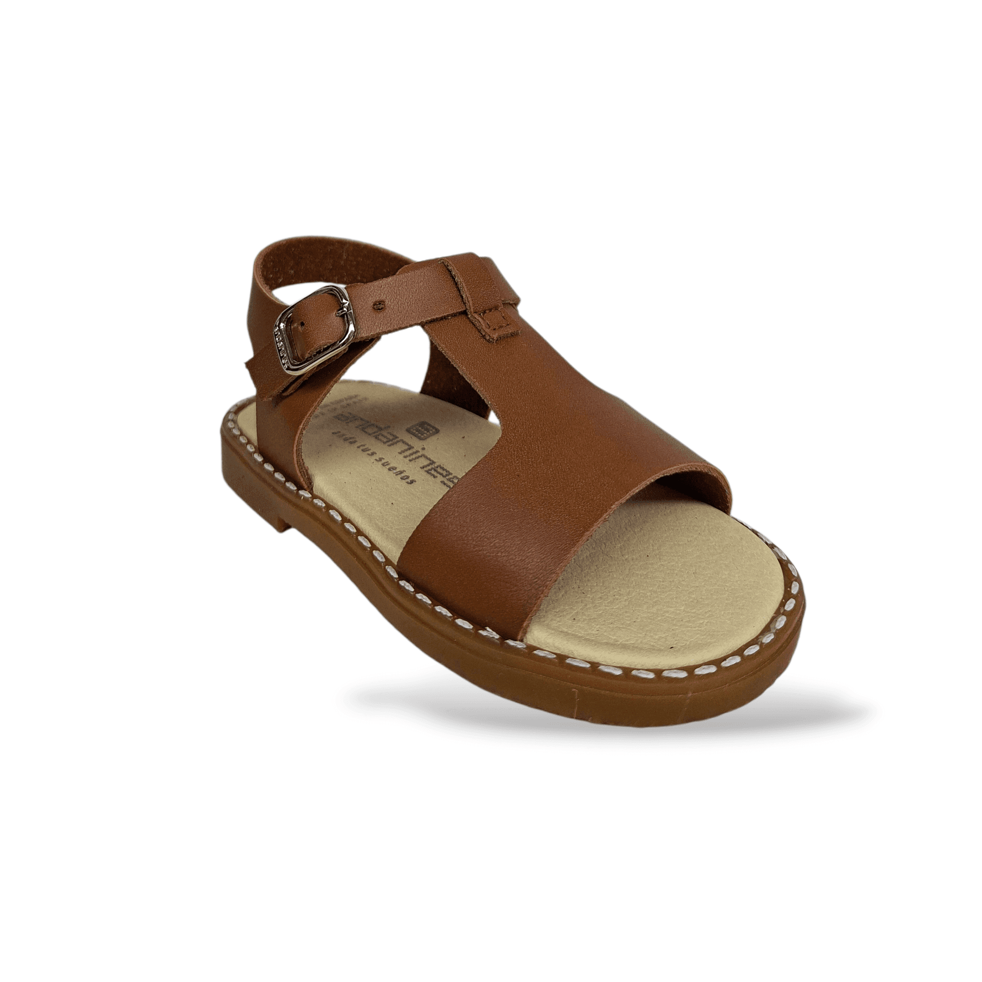 Sandali Bambino Andanines Cuoio Beige Cerimonia Unisex con Fibia - Primavera Estate 2026 in Ballerine Scarpetteria Gica - Trani, commercioVirtuoso.it