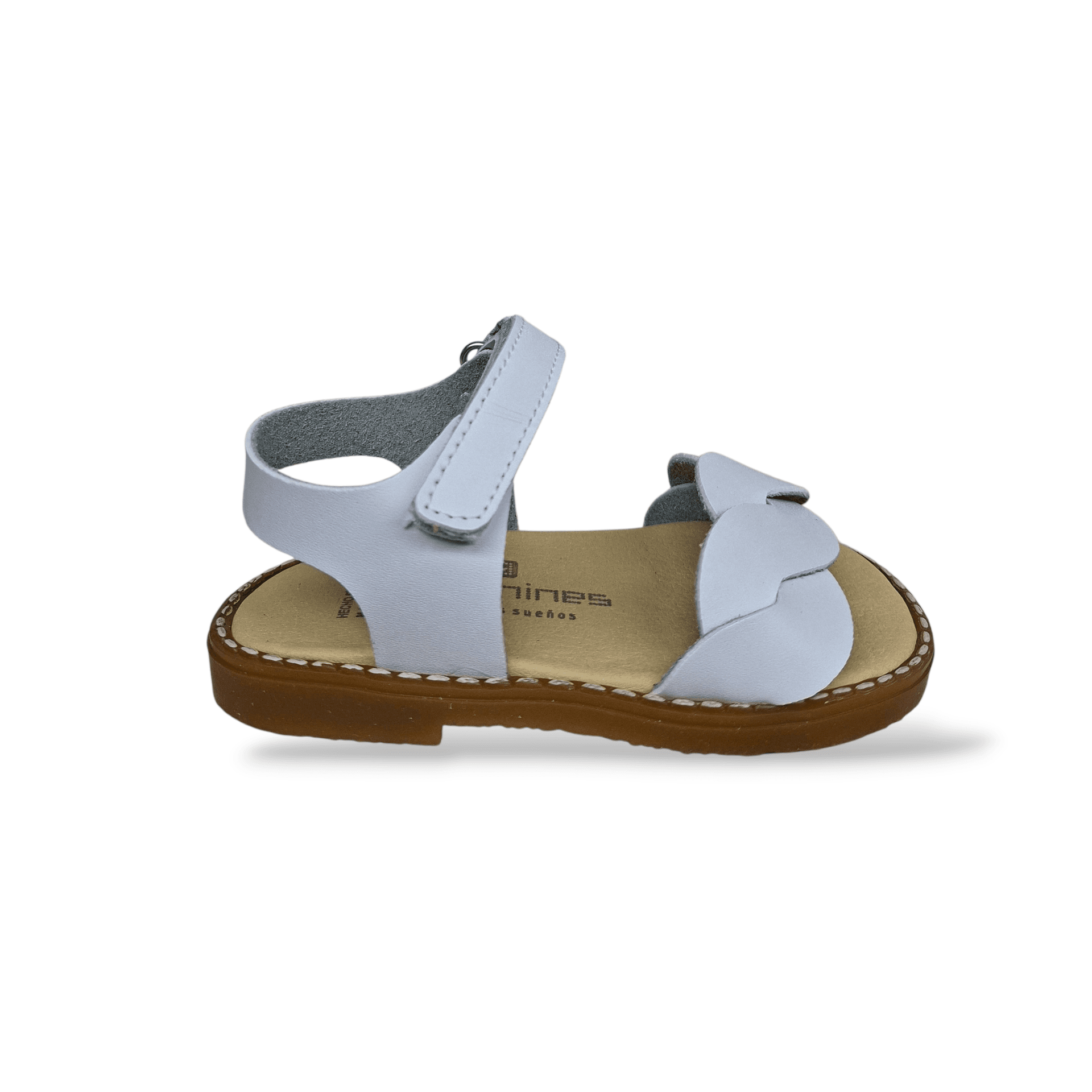 Sandali Bambina Andanines Bianco Beige Cerimonia con Fascia Intrecciata - Primavera Estate 2026 - 6
