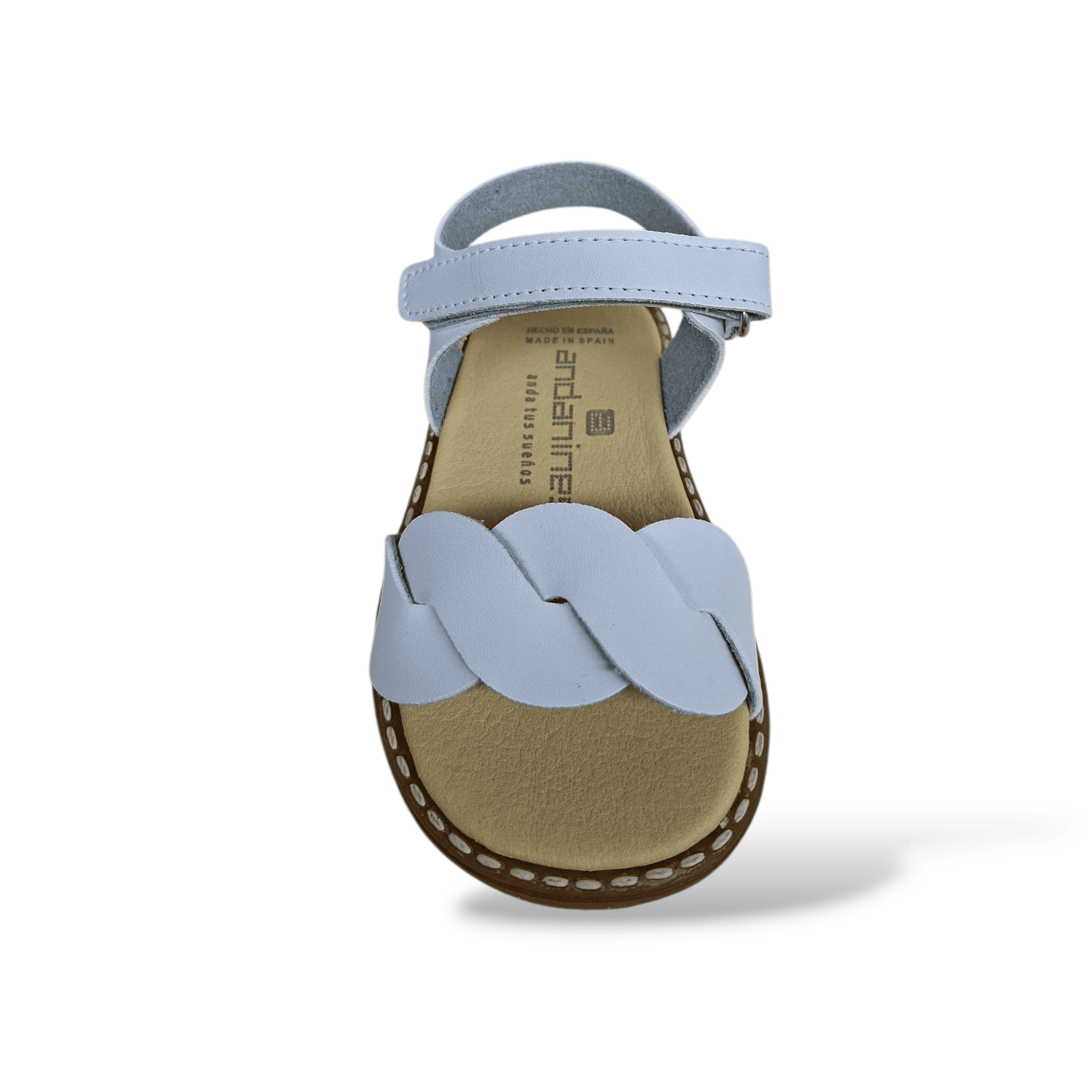 Sandali Bambina Andanines Bianco Beige Cerimonia con Fascia Intrecciata - Primavera Estate 2026 in Ballerine Scarpetteria Gica - Trani, commercioVirtuoso.it