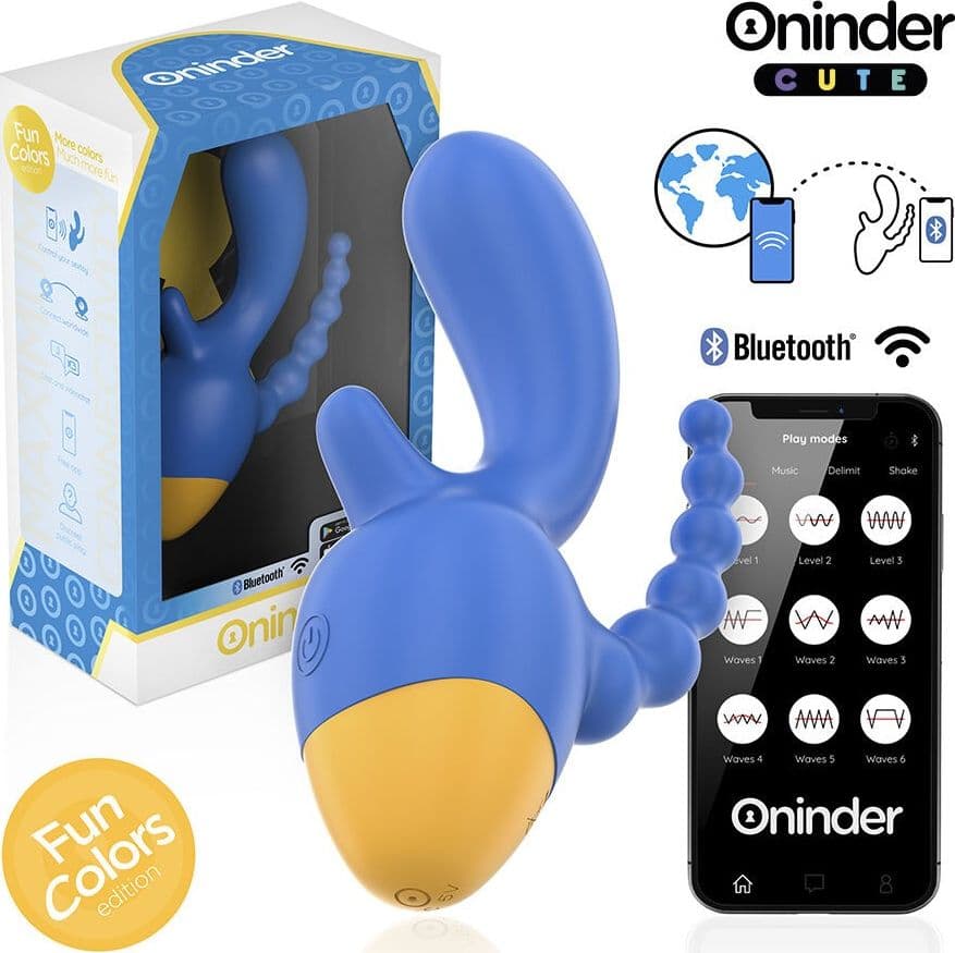 ONINDER CUTE - LOVE 3 SOME TRIPLO VIBRATORE - APP GRATUITA IN TUTTO IL MONDO in Vibratori proiettile e ovuli vibranti Desideria Shop - Latina, commercioVirtuoso.it