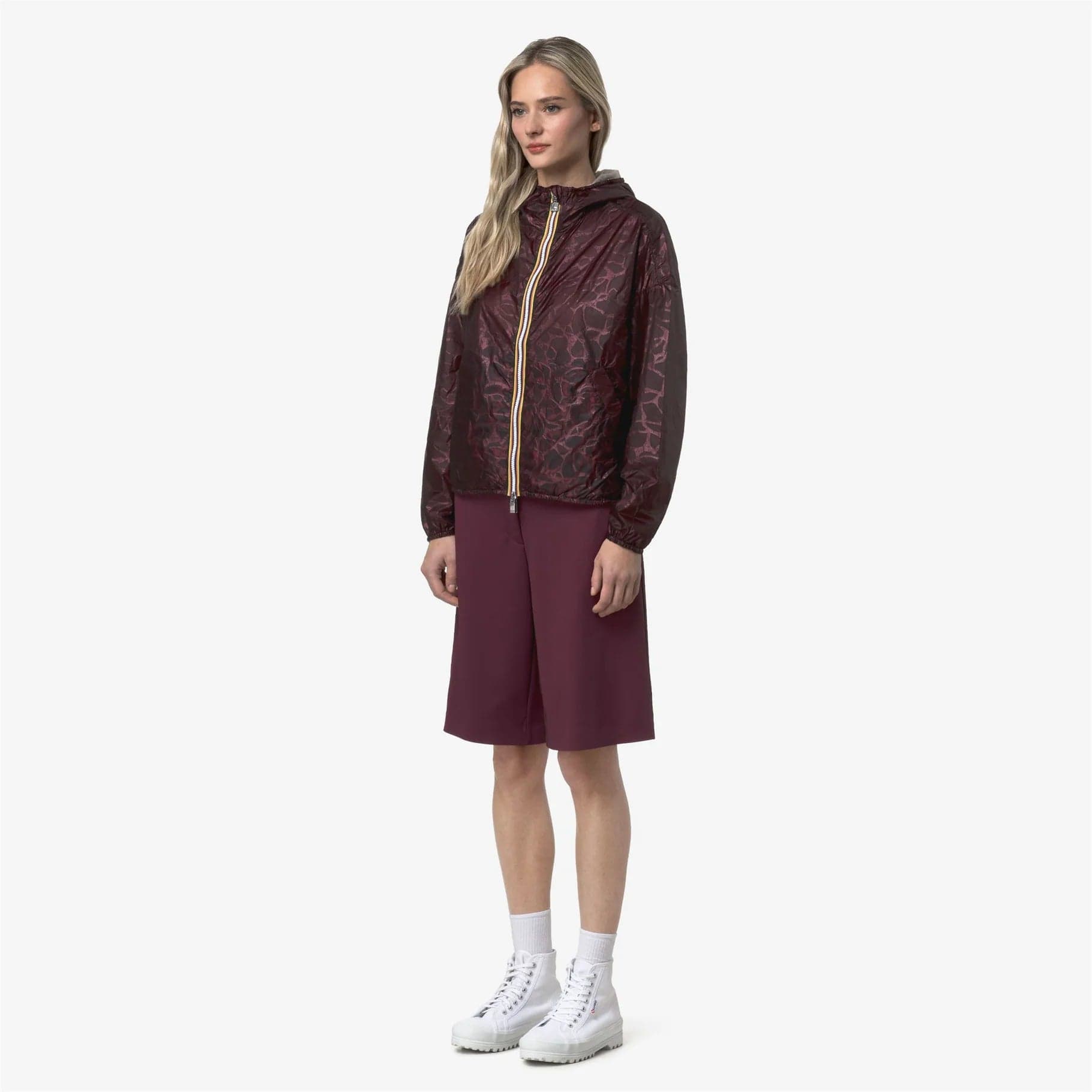 K-Way Laurette Super Light Lami Reversibile Giubbino Donna Violet-Beige K7137JW in Giacche Broadway Red - Barletta, commercioVirtuoso.it