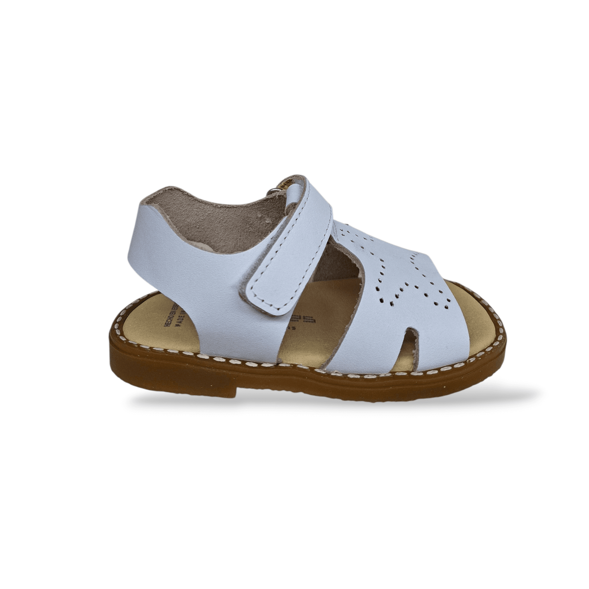 Sandali Bambino Andanines Bianco Beige Cerimonia Unisex con Velcro - Primavera Estate 2026 - 6