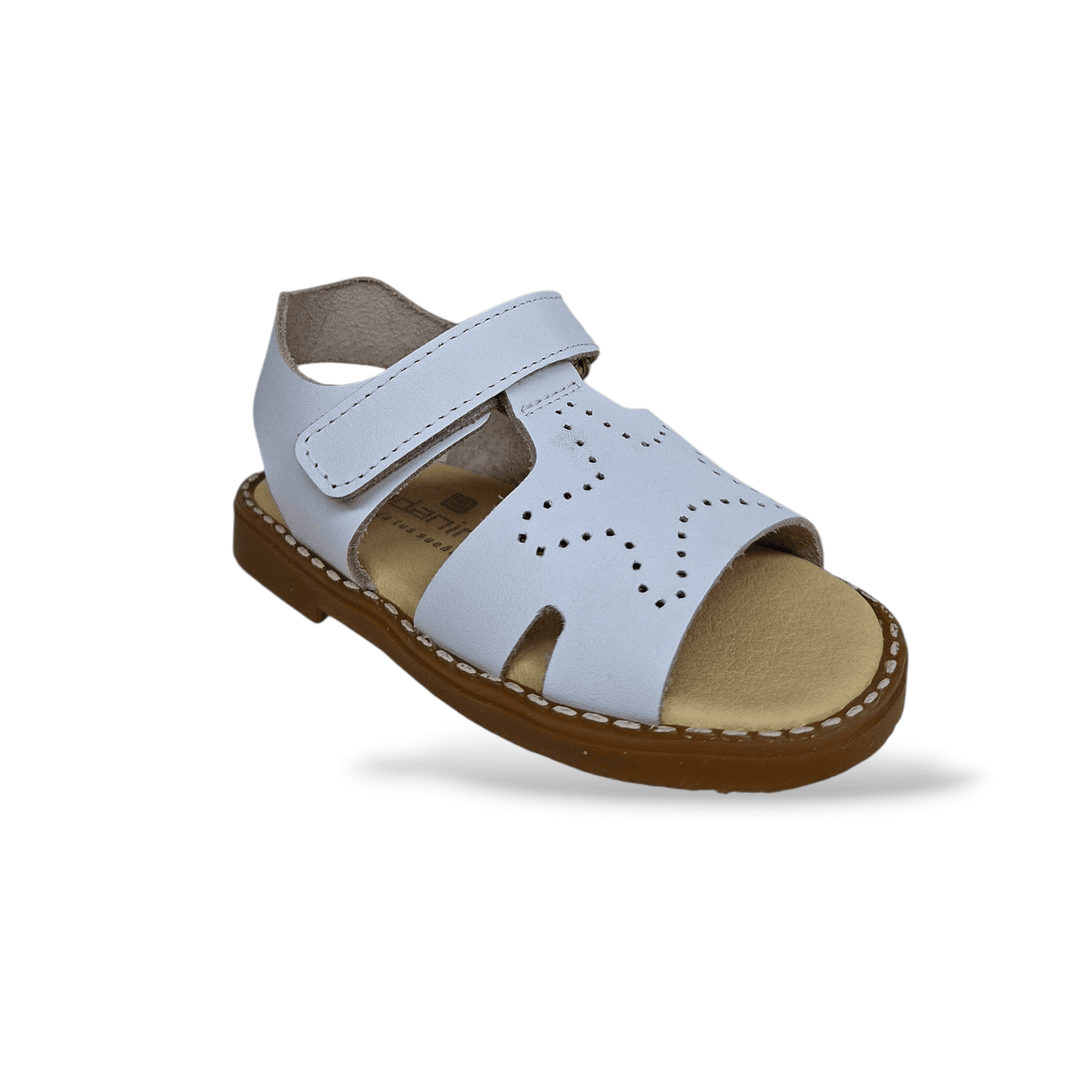 Sandali Bambino Andanines Bianco Beige Cerimonia Unisex con Velcro - Primavera Estate 2026 in Ballerine Scarpetteria Gica - Trani, commercioVirtuoso.it