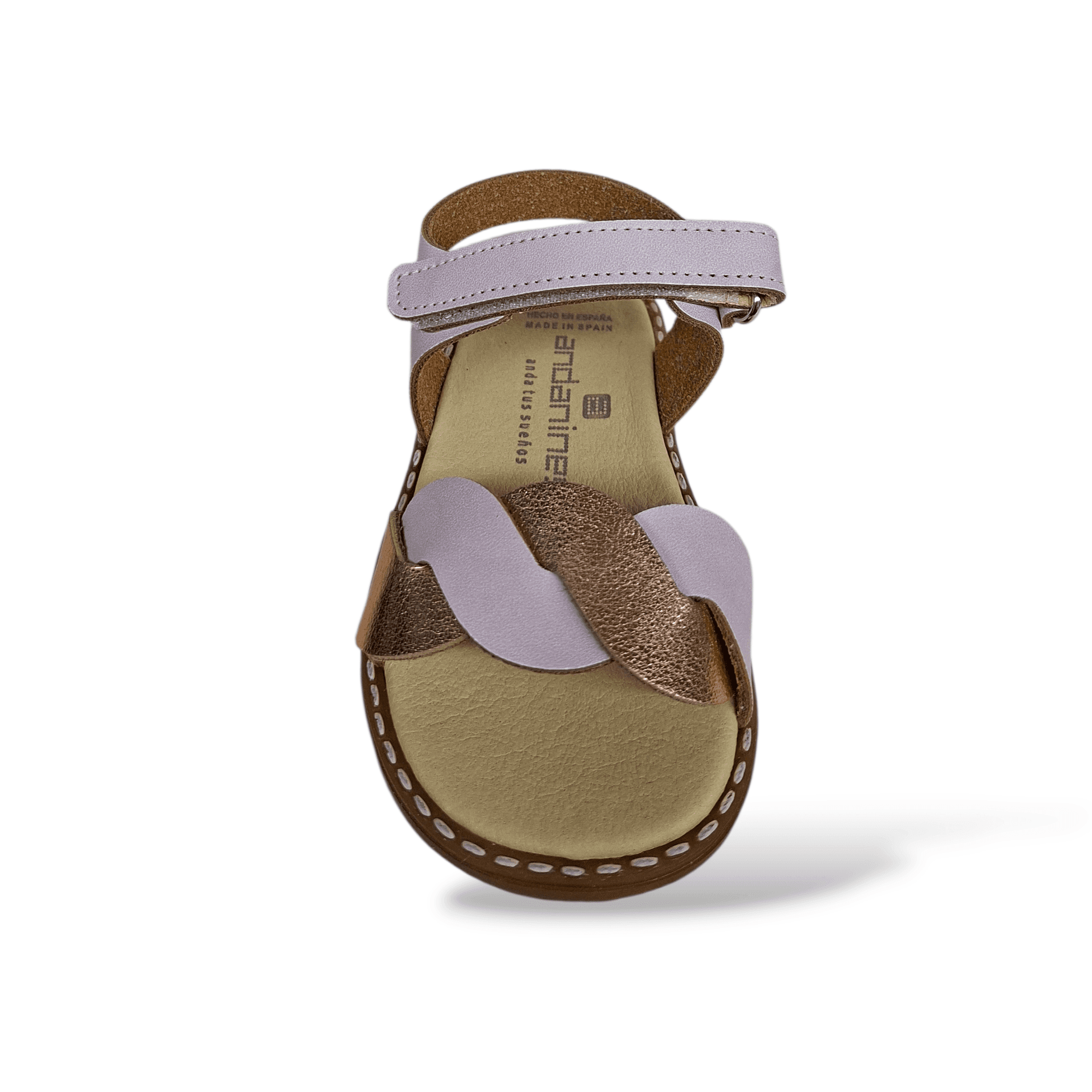 Sandali Bambina Andanines Rosa Cipria Cerimonia con Fascia Intrecciata - Primavera Estate 2026 in Ballerine Scarpetteria Gica - Trani, commercioVirtuoso.it