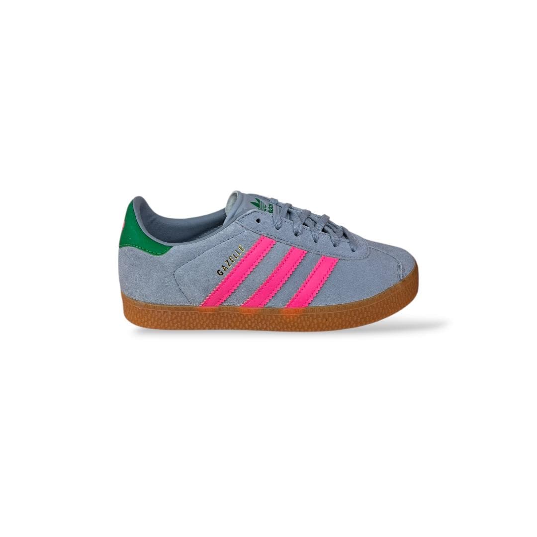 Sneakers bambina Adidas Gazelle grigio fuxia verde - Icona intramontabile con stile autentico - 6