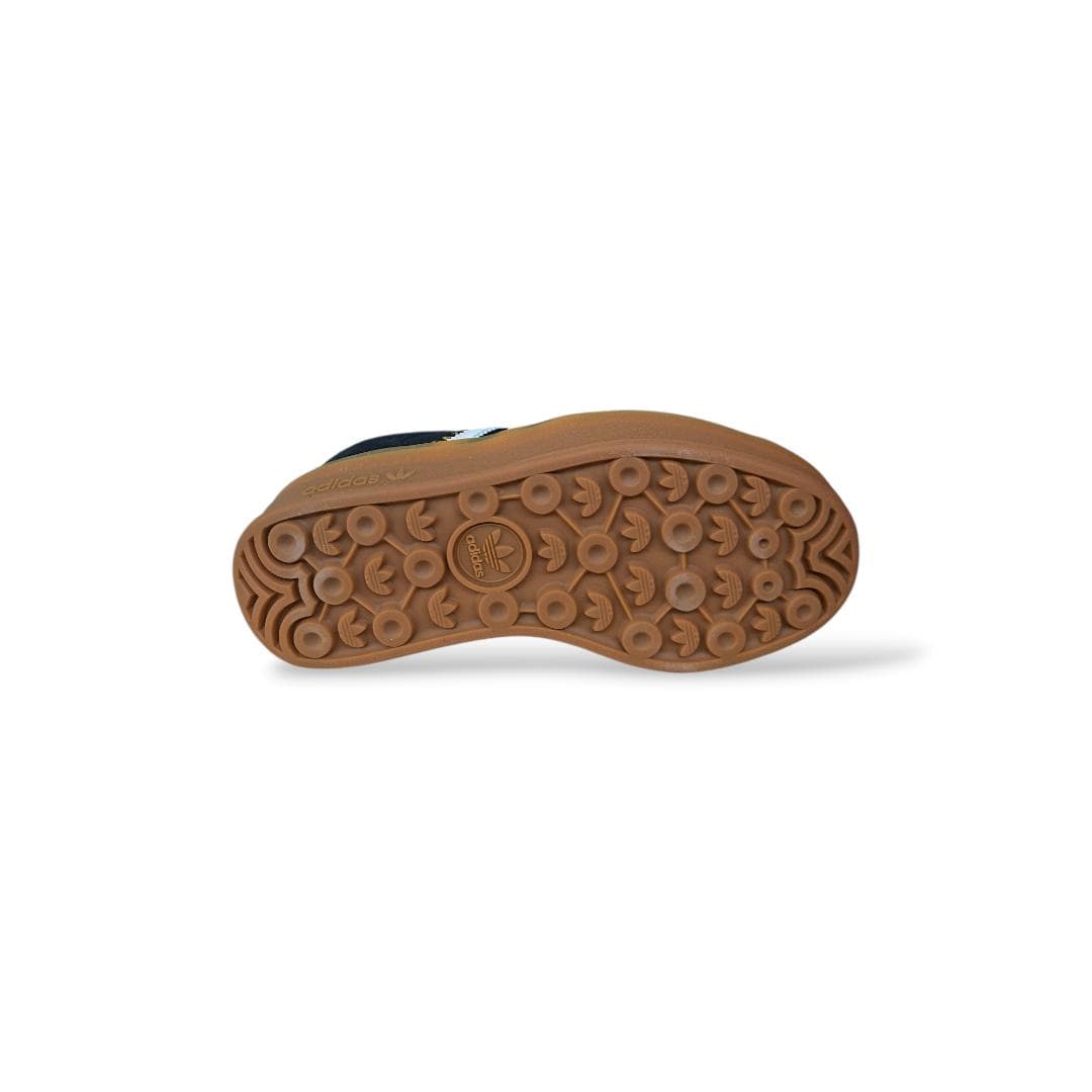 Sneakers bambina Adidas Gazelle Bold J nero celeste beige - Icona senza tempo con suola platform - 5