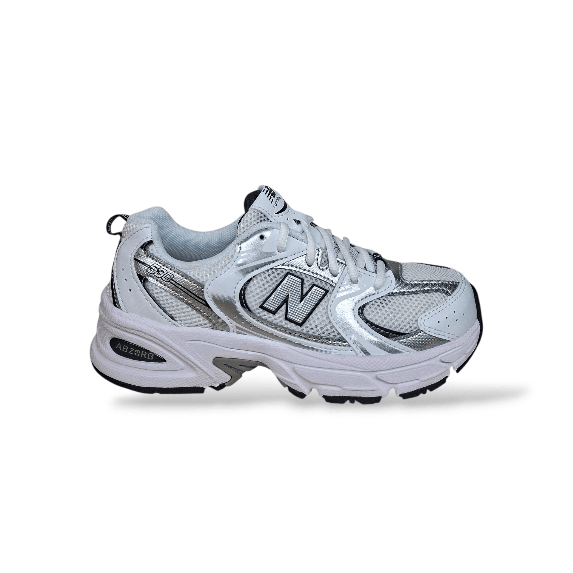 Sneakers bambino New Balance 530 bianche grigio blue laccio - 18