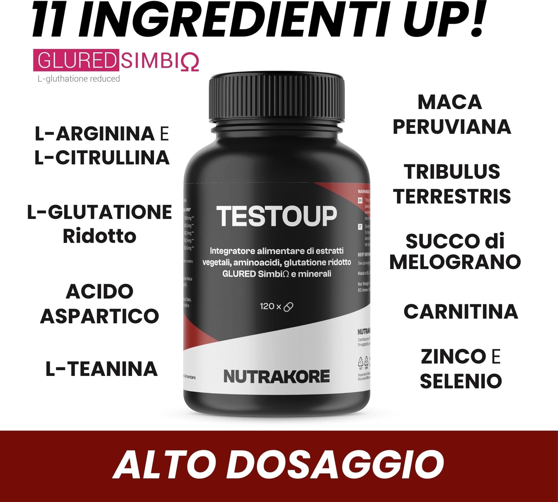 Testosterone uomo TestoUp® in Maca Natugea - Pavia, commercioVirtuoso.it