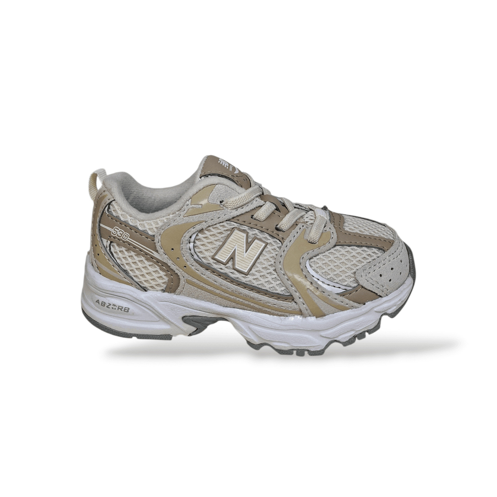 Sneakers bambino New Balance 530 beige bianche laccio in Ballerine Scarpetteria Gica - Trani, commercioVirtuoso.it