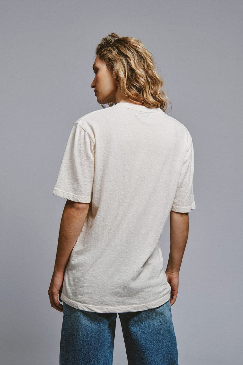 Roy Roger's x Eva Herzigova t-shirt donna off white stampa Montauk cotone slub relaxed fit newfp in T-shirt Broadway Red - Barletta, commercioVirtuoso.it