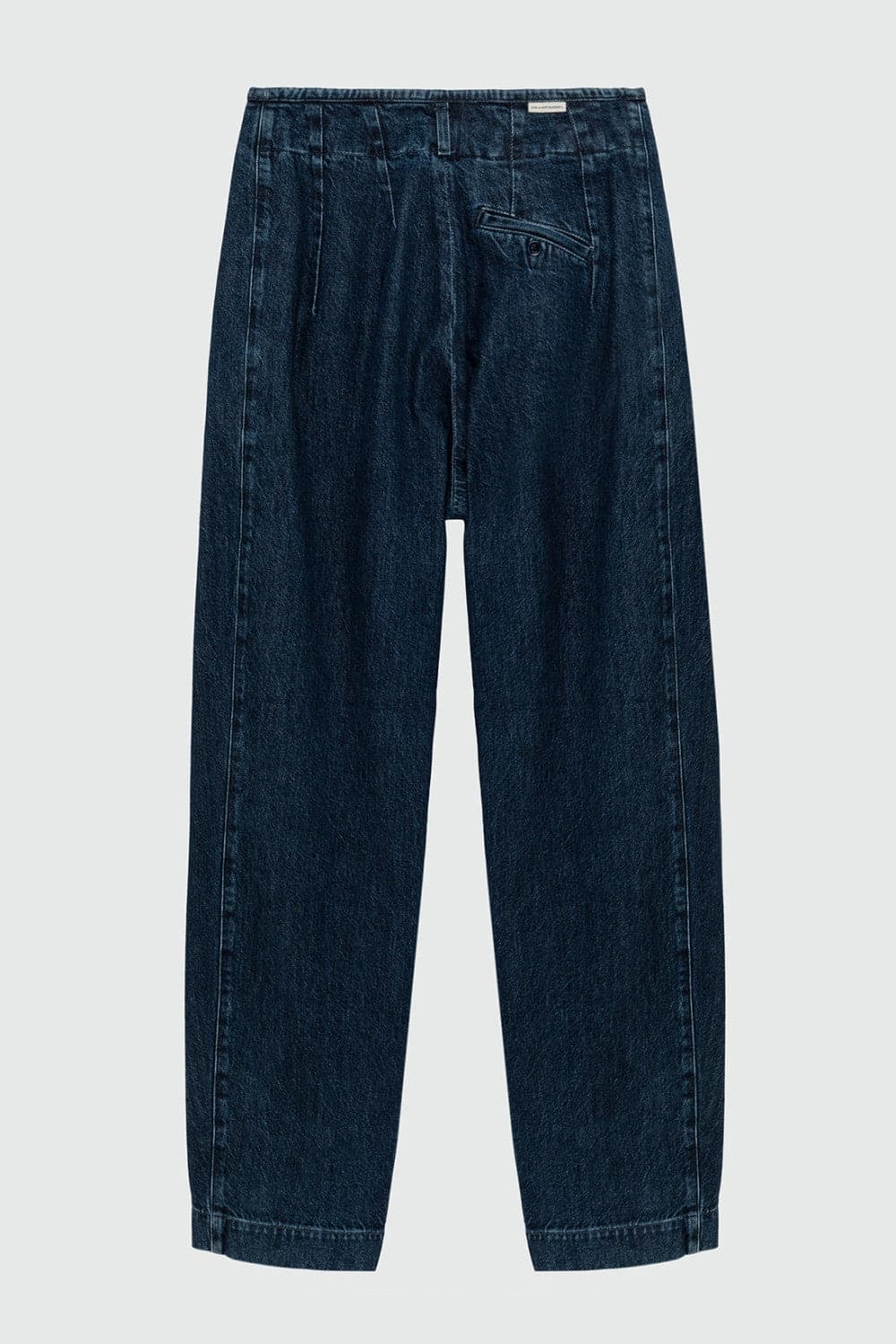 Roy Roger's x Eva Herzigova jeans donna wide fit denim blu mid stone vita media in cotone e lyocell - 6