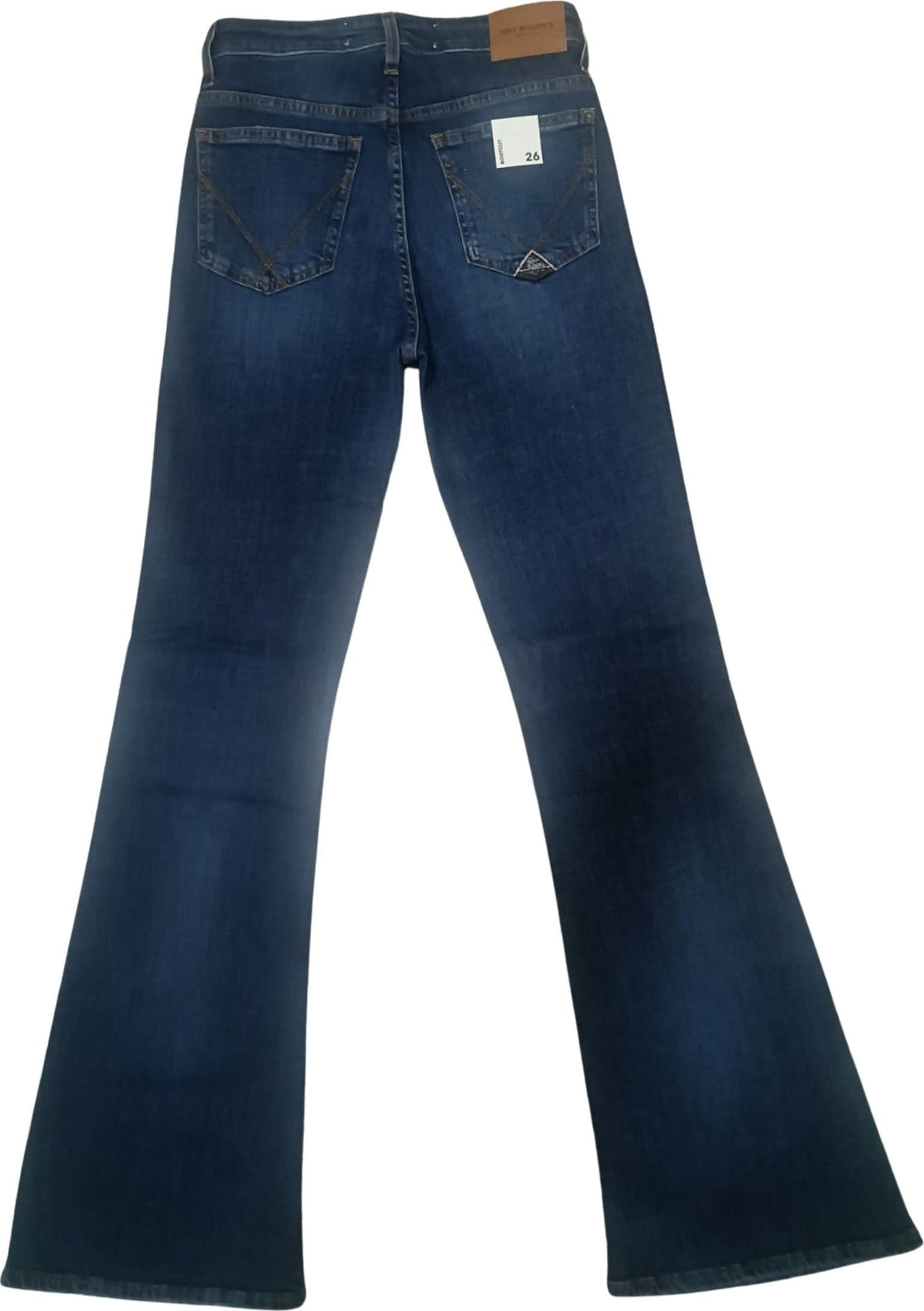 Roy Roger's New Roy jeans donna flare denim blu elasticizzato lavaggio medio vita media in Jeans Broadway Red - Barletta, commercioVirtuoso.it