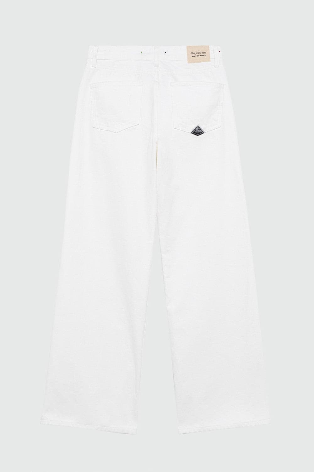 Roy Roger's x Eva Herzigova jeans donna wide fit bianco bull denim vita media in cotone in Jeans Broadway Red - Barletta, commercioVirtuoso.it