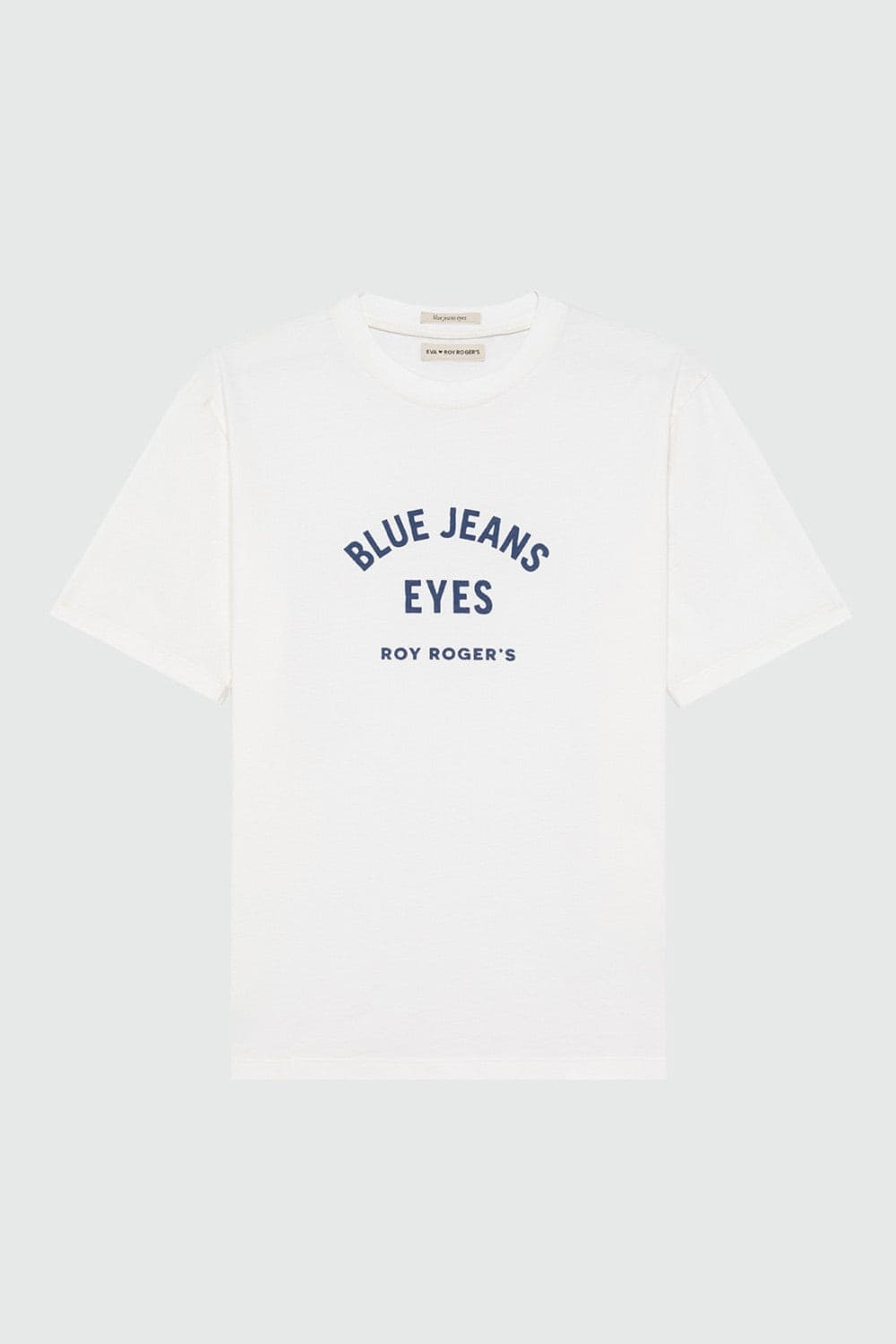 Roy Roger's x Eva Herzigova t-shirt donna bianca stampa Blue Jeans Eyes cotone regular fit newfp in T-shirt Broadway Red - Barletta, commercioVirtuoso.it