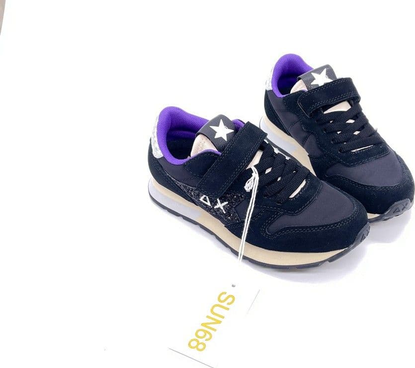 SUN68 Sneakers Bambina Nero Stargirl Glitter in Sneaker casual Calzature Durello - Agna, commercioVirtuoso.it
