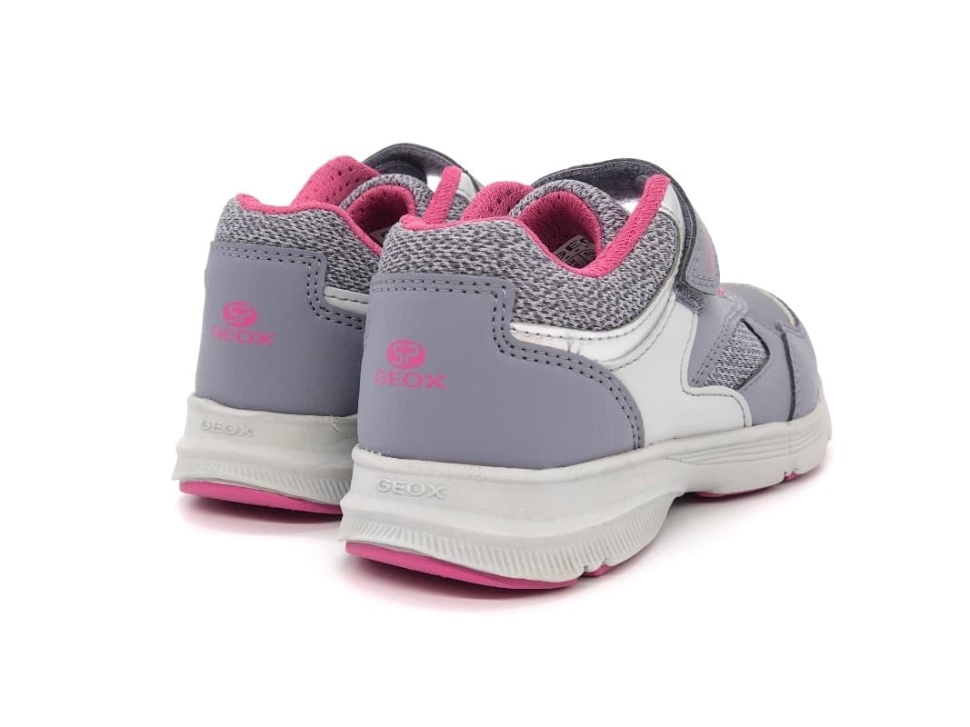 GEOX J Hoshiko G Sneakers bambina grigia e rosa in Sneaker casual Calzature Durello - Agna, commercioVirtuoso.it