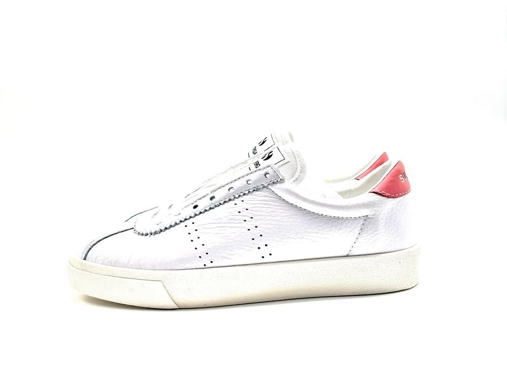 SUPERGA 2843 CLUB S COMFORT LEATHER Bianca rosa e avorio in Sneaker casual Calzature Durello - Agna, commercioVirtuoso.it
