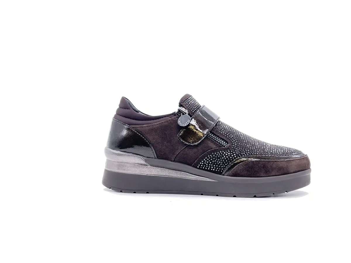 Stonefly Sneakers donna CREAM 48 coffe con strap e zip in Sneaker casual Calzature Durello - Agna, commercioVirtuoso.it