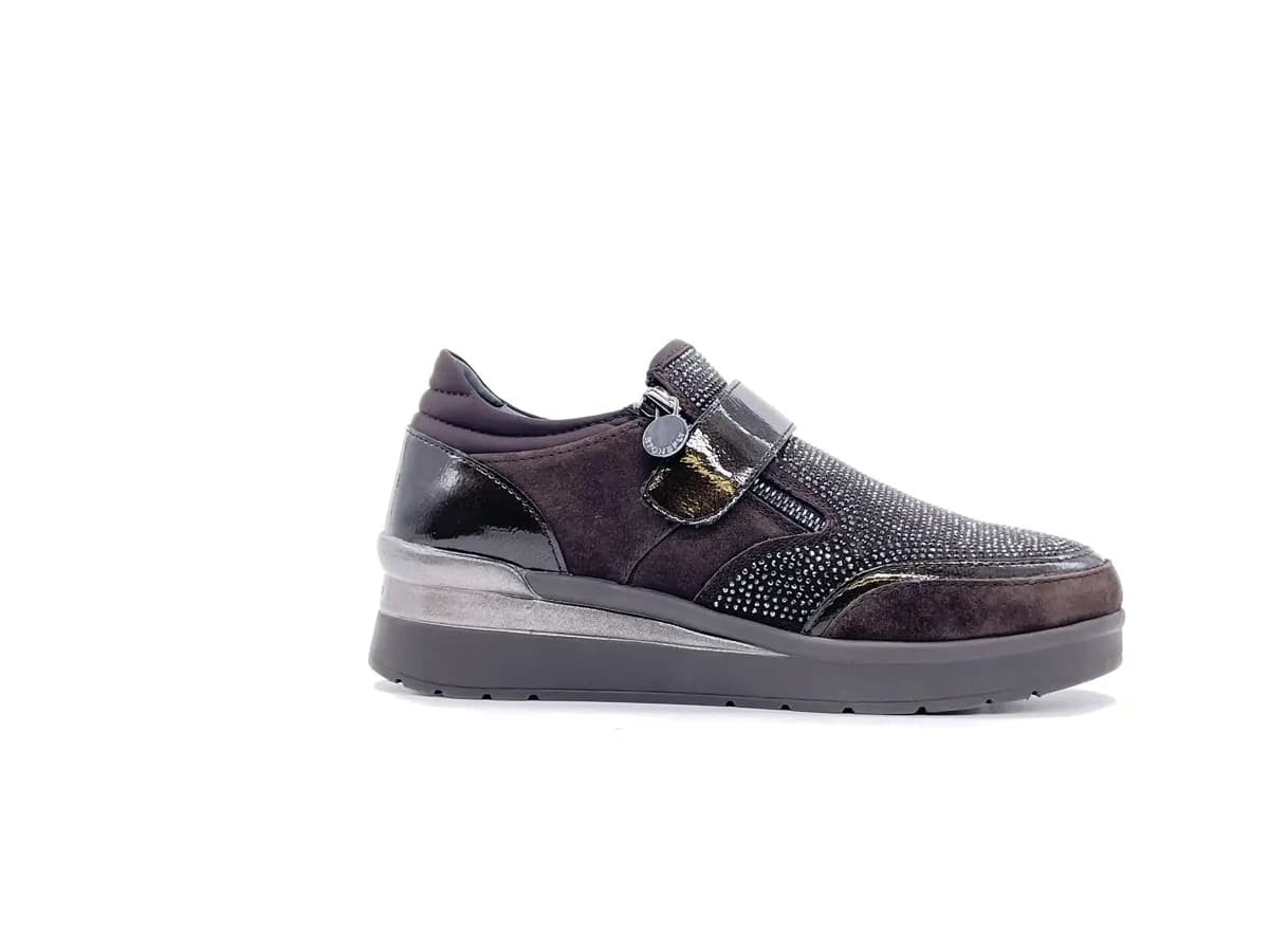 Stonefly Sneakers donna CREAM 48 coffe con strap e zip in Sneaker casual Calzature Durello - Agna, commercioVirtuoso.it