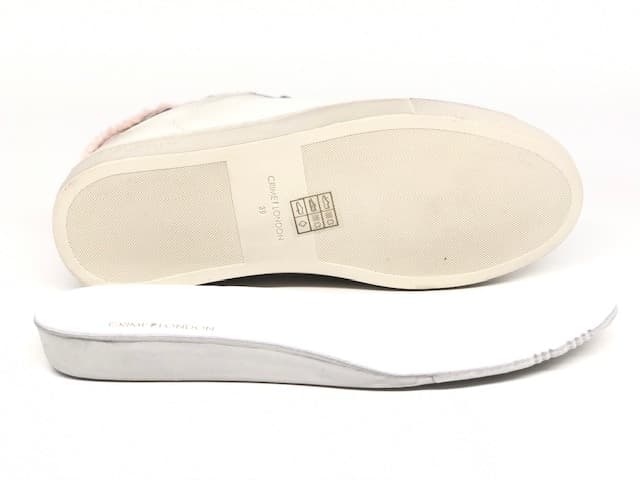 CRIME LONDON Sneakers donna in pelle bianca con imbottitura LOW TOP ESSENTIALS in Sneaker casual Calzature Durello - Agna, commercioVirtuoso.it