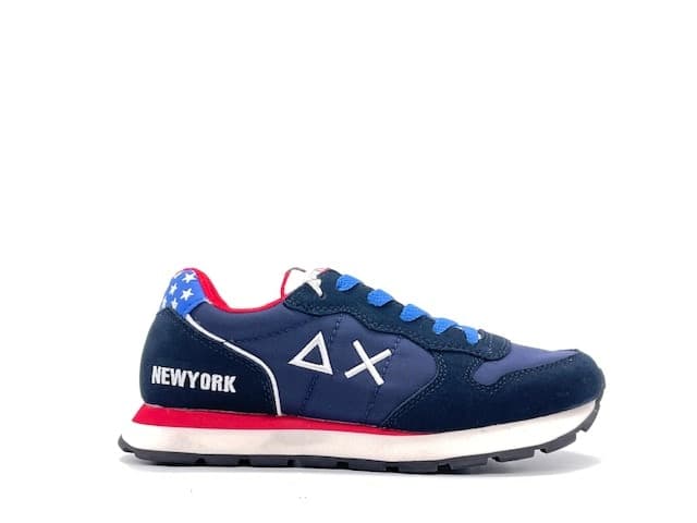 SUN68 Bambino Tom World Tour Blue in Sneaker casual Calzature Durello - Agna, commercioVirtuoso.it