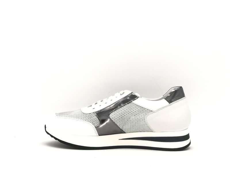DONNA SOFT Sneakers donna in pelle MOT035 white grigio in Scarpe da Trail Running Calzature Durello - Agna, commercioVirtuoso.it