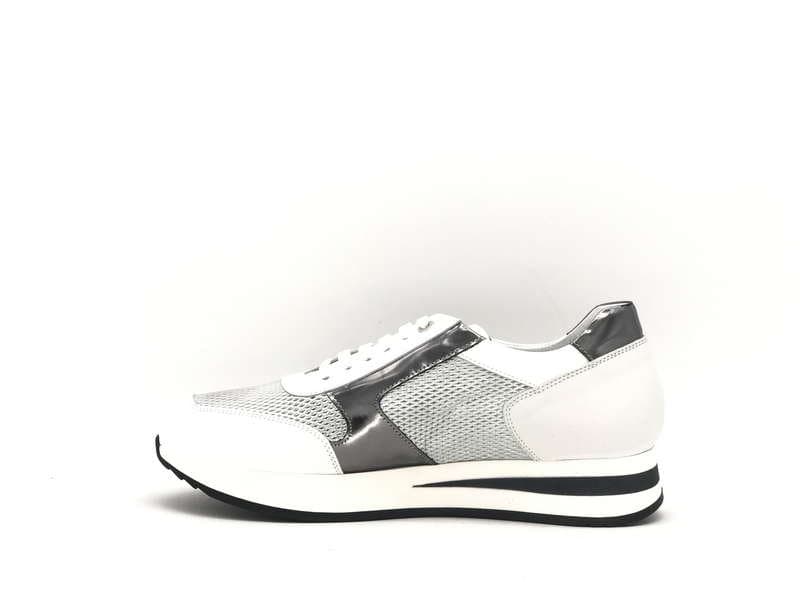 DONNA SOFT Sneakers donna in pelle MOT035 white grigio in Scarpe da Trail Running Calzature Durello - Agna, commercioVirtuoso.it