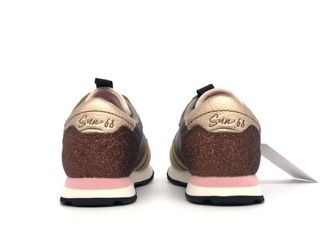 SUN68 Sneakers Girl's Kate Glitter Top Grigio Medio in prodotto Calzature Durello - Agna, commercioVirtuoso.it