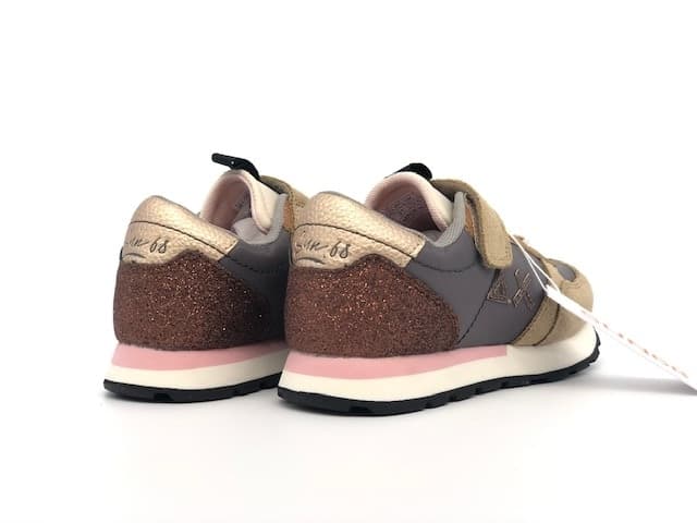 SUN68 Sneakers Girl's Kate Glitter Top Grigio Medio in prodotto Calzature Durello - Agna, commercioVirtuoso.it