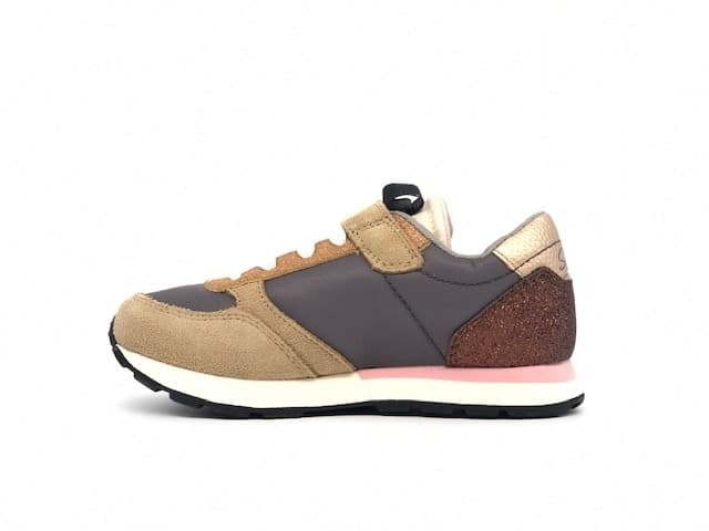 SUN68 Sneakers Girl's Kate Glitter Top Grigio Medio in prodotto Calzature Durello - Agna, commercioVirtuoso.it