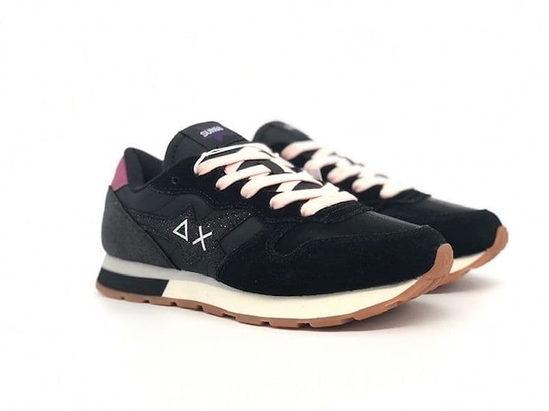 SUN68 Sneakers Girl's Stargirl Glitter nero fucsia in prodotto Calzature Durello - Agna, commercioVirtuoso.it