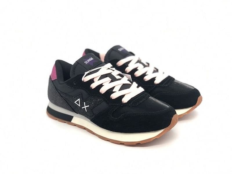SUN68 Sneakers Girl's Stargirl Glitter nero fucsia in prodotto Calzature Durello - Agna, commercioVirtuoso.it