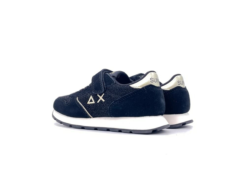 SUN68 Sneakers Bambina Nero Glitter Textile Kid in Sneaker casual Calzature Durello - Agna, commercioVirtuoso.it